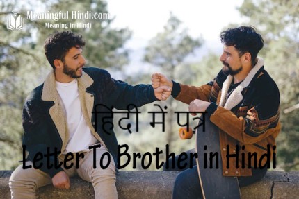 Letter to Brother in Hindi